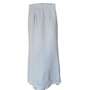 Vintage Silver Gray Metallic Maxi Skirt by After Five Sully Bonnelly Size 10